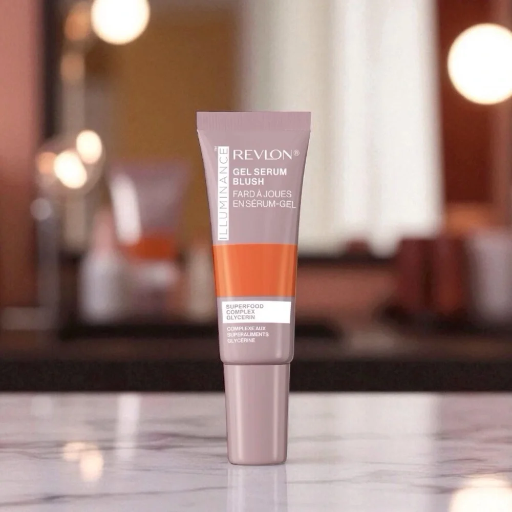 Revlon Illumunance Gel Serum Blush, Lightweight, Peach Blush- 130 Beaming Coral